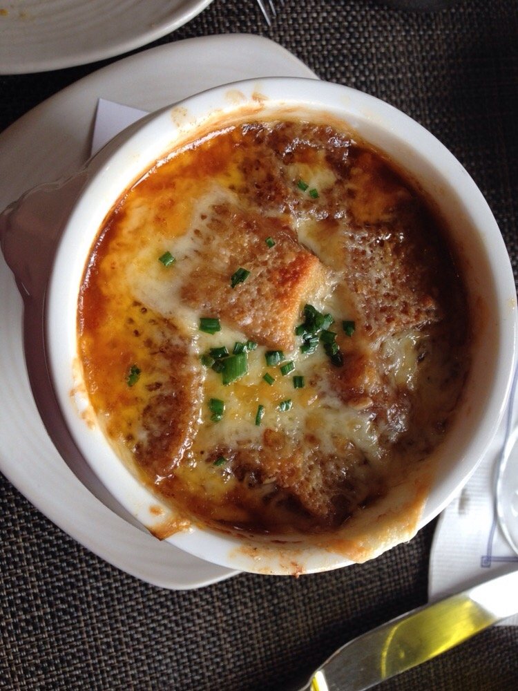 French onion soup with gruyere conservatory